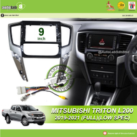 9 "Mitsubishi Triton L200 2019-2021 (เต็ม) (Spec ต่ำ) พร้อมซ็อกเก็ตมิตซูบิชิและเสาอากาศเข้าร่วม