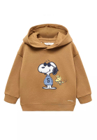 MANGO BABY Snoopy Textured Sweatshirt