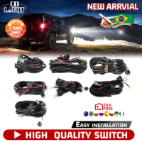 CO LIGHT Relay Switch Control Wiring Harness Universal Car LED Work Light Bar Wiring Harness Relay Kit Safety Protection Auto