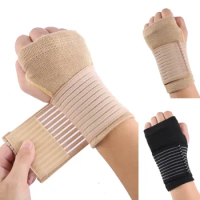 1 Pair Elastic Wrist Guard Fitness Wristband Arthritis Sprain Band Carpal Protector Hand Brace Sports Wrist Supports Accessories
