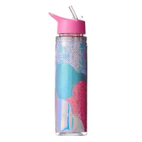 SMIGGLE DOUBLE WALL BOTTE PINK SEQUIN
