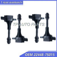 4 Pieces Ignition Coil OEM 22448-7S015 224487S015 Compatible With Nissan