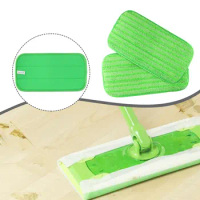2pcs Microfiber Mop Cloth Flat Mop Replacement Cloth Spray Mop Replacement Cloth Vel-cro Mop Cloth Household Cleaning Tools