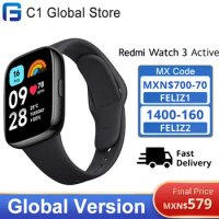 Global Version Xiaomi Redmi Watch 3 Active 1.83'' LCD Display 5ATM Bluetooth Phone Call 12 Days Battery Waterproof