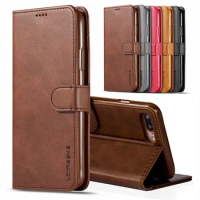 For iPhone 7 Case Flip Magnetic Phone Case On iPhone 7 Plus 7Plus Case Leather Vintage Wallet Cover For i Phone 7 Apple Case Bag