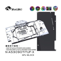 Bykski Full Cover RGB GPU Block for ASUS TUF RTX3090TI-O24G-GAMING N-AS3090TITUF-X