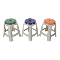 【KEYWAY 聯府】大星聚椅凳-2入 藍/綠/橘(塑膠椅 餐椅 MIT台灣製造)