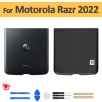 Original Battery Satin Back Cover For Motorola Moto Razr 2022 Phone XT2251 Case Hard Protective Razr3 Replacement Accessories