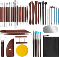 Amrules Clay Tools Kit 27 PCS Pottery Tools Practical Polymer Clay Sculpting Tools Kit Air Dry Clay 