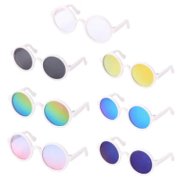 for Cat Eye Sunglasses Round Metal Mirror Lens Sunglasses Photography Props Funny for Cat Small Dog for Sung Drop shipping