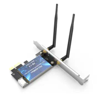PCI-E 600Mbps WiFi Card Bluetooth-compatible Adapter 2.4GHz/5GHz Dual Band Wireless Network Card with Antennas for Desktop PC