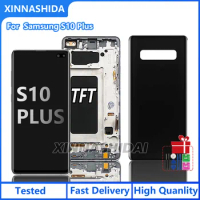 TFT For SAMSUNG Galaxy S10+ G975 G975F LCD Display Touch Screen Digitizer For Samsung Galaxy S10 plus Assembly