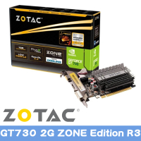 ZOTAC 索泰 GT730 2G ZONE Edition R3 顯示卡(ZT-71113-20L)