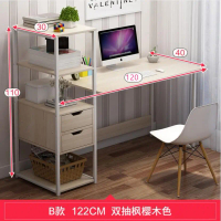 Newly Upgraded Modern Home Office Desk Table with Book Shelf 3 Tier