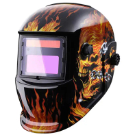[TOSERBA_EMAK] - DEKO Helm Las Otomatis Auto Darkening Welding Helmet - MZ224 - Black/Orange