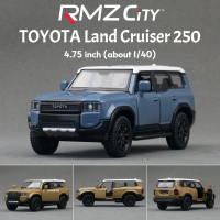 Toyota Land Cruiser LC250 Model Kereta Die Cast, RMZ CITY, Skala 1: 36, Diecast Aloi Logam, Miniatur