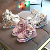 A88 Kids Girl Shoes Led Kitty Sport Shoes KIDS SPORT SHOES Kasut Budak Perempuan