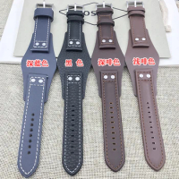 Genuine Leather Watchband 22mm strap With mat for fossil CH2564 CH2565 CH2891 CH3051watch band handmade mens leather bracelet