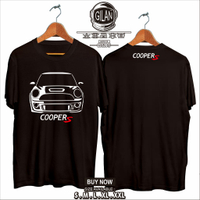 T卹客制化 Mini Cooper S 男式賽車精梳棉質 T 恤