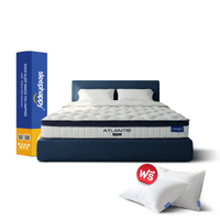 SleepHappy ที่นอนพ็อกเก็ตสปริงสัมผัสเย็น รุ่น Atlantis Pro หนา 10 นิ้ว ผสานนวัตกรรมชาโคล นุ่มแน่น หล