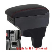 For Morris Garages MG3 Armrest Box Center console central Store content Storage box with cup holder USB Australian right driving