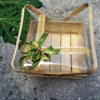 keranjang hantaran Keranjang Bambu Parcel 25x25,hantaran,nikahan,seserahan,hampers,bingkisan,wedding