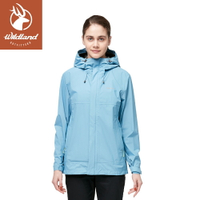 【Wildland 荒野 女 輕薄防水高透氣機能外套《灰藍》】W3913/連帽外套/風衣/運動外套