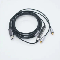 TYPE-C MMCX interface audio cable for Shure SE215 SE535 UE900 headphone upgrate cable high quality HiFi upgrate cable
