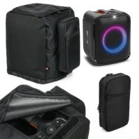Protective Speaker Case with Side Microphone Storage Bag Accessories Bag Shockproof Dustproof for JBL Partybox Encore Essential
