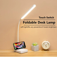 [Malaysia Stock] LED Touch Dimming Desk Lamp Study Lamp USB Eye Protection 3 Brightness Adjustable T
