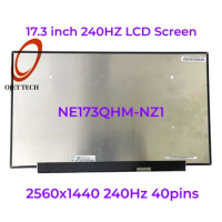 17.3" WQHD2K 240Hz Laptop LCD Screen NE173QHM-NZ1 NE173QHM NZ2 NZ3 for ASUS ROG Strix G17 G713 G733 FA707 2560x1440 240Hz 40pins