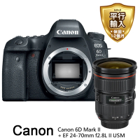 Canon 6D Mark II+EF 24-70mm F2.8L II USM單鏡組*(平行輸入)