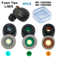 Memory Foam Ear Tips For Sony WF-1000XM4 WF-1000XM3 Eartips Cushion Earbuds Earplugs Earphone Accessories