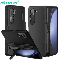 For Samsung Galaxy Z Fold 5 Case Nillkin CamShield Fold Leather Case With S-Pen Pocket Stand Lens Cover For Samsung Z Fold5 Case