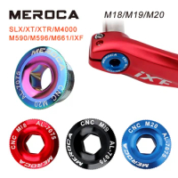 Meroca M18/M19/M20 Crank Bolt MTB Aluminum Alloy CNC Screw Mountain Bicycle Crank Cover Screws For SHIMANO Iamok XT/SLX/XTR