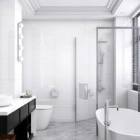 Bathroom Decoration panel 3D Marble Tile Self Adhesive PVC Wall Sticker Peel And Stick Wall Tiles