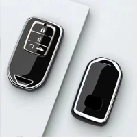 Soft TPU Car Key Case Cover Shell For Honda CRV CR-V Fit Civic Accord HR-V HRV City Odyssey XR-V Protector Holder Accessories