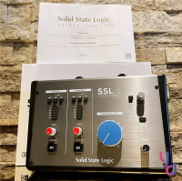 分期免運 贈專用線材/萬元音源 Solid Stage Logic SSL2 USB 錄音 介面 卡 2in2