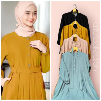 ELSA DRESS WANITA ELEGAN, SIMPLE & IMUT - RAYON Fit Gamis