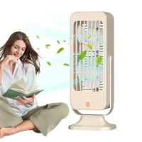 Portable Tower Fan 1200mAh Battery Cooling Fan With 3 Speeds Adjustable Angle Air Cooler Tower Fan For Living Room Picnic Summer