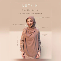 Luthin chiffon Premium Diamond Curve  / ทรงHoodie ผ้าชีฟองพรีเมี่ยมไดมอนด์ curveยาว2เมตร
