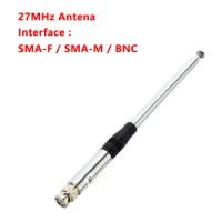 27MHz Walkie Talkie Handheld Extended CB Antenna With Fold-Over Feature 2.15dBi 20W BNC/SMA-Male/SMA-Female Options Quansheng