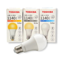 【TOSHIBA 東芝】LED E27 9.5W 光耀 燈泡 球泡 光耀三代 8入組(無藍光危害 全電壓)