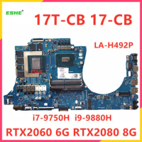 LA-H492P For HP 17-CB 17T-CB Laptop Motherboard With I7-9750H I9-9880H CPU RTX2060 RTX2080 GTX1660TI 6G 8G GPU L59775-601 L59777