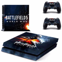 Game Battlefield 5 PS4 Skin Sticker Decal For Sony PlayStation 4 Console and 2 Controllers PS4 Skins Sticker Vinyl