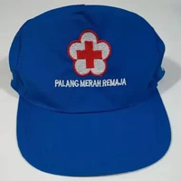 Topi PMR PMI Biru Navy Kuning Hijau All size One Size Topi PMR biru muda