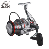 LIzard9000/10000/12000 Size Metal Body Spinning Big Sea Surf Fishing Reel Jigging Trolling Long Shot