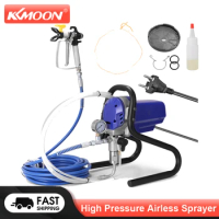 KKMOON High Pressure Airless Sprayer Electric Paint Spraying Machine Electric Sprayer Paint Spray Gun With Pressure Gauge