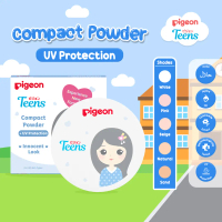 PIGEON TEENS COMPACT POWDER+UV Protection 14gr | Bedak Padat Remaja | Natural Finish Look| Hypoaller