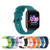 20mm Silicone Band For DIZO Watch 2 Wrist Strap For Realme TechLife Dizo Watch 2/Realme Watch/COLMI P8 Bracelet Replacement Belt